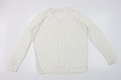 ISLE    Womens White   Pullover Jumper Size S