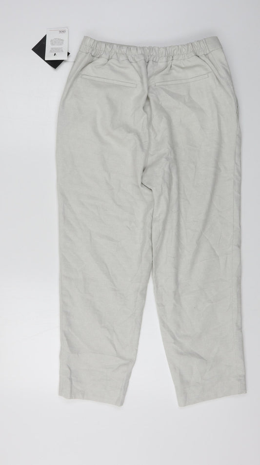 Womens UK Size 31 in ASOS Regular Fit  White Trousers