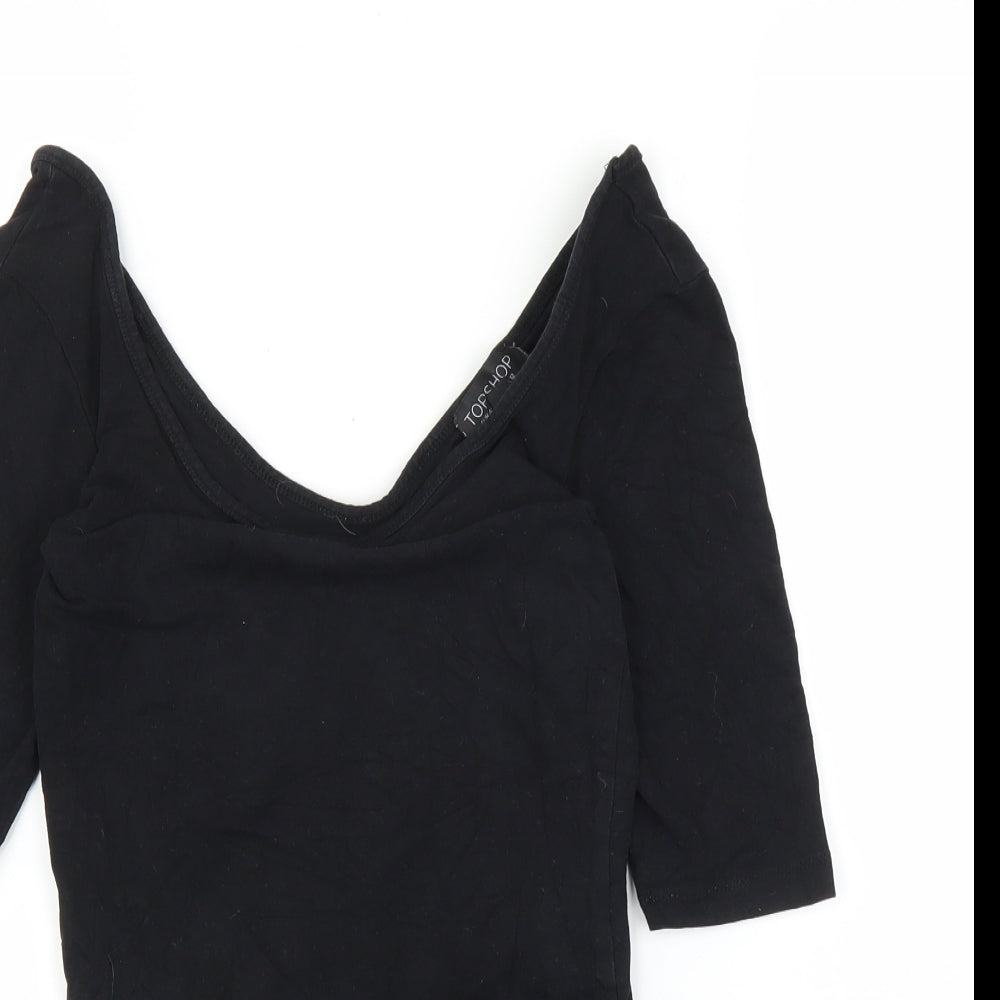 Topshop Womens Black   Leotard One-Piece Size 12