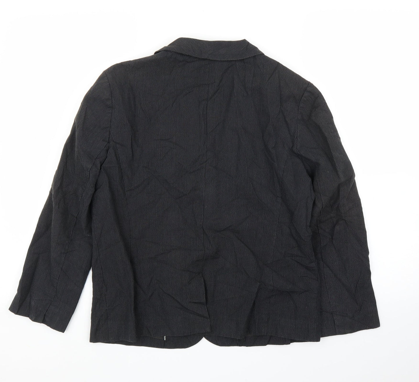 Gap Womens Grey Striped  Jacket Blazer Size 12