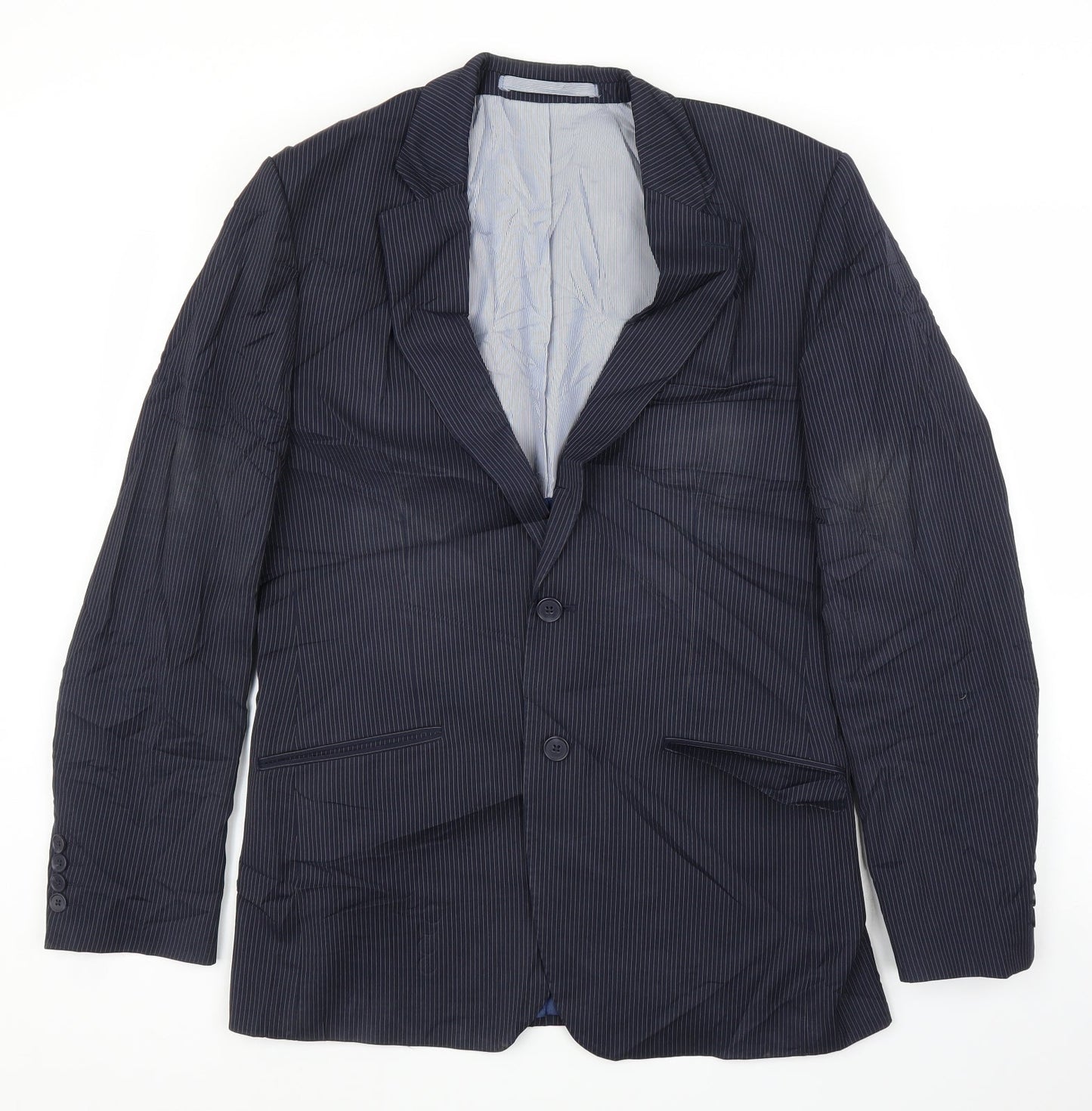 Mens UK Size 38 M&S Regular Blue Suit Jacket