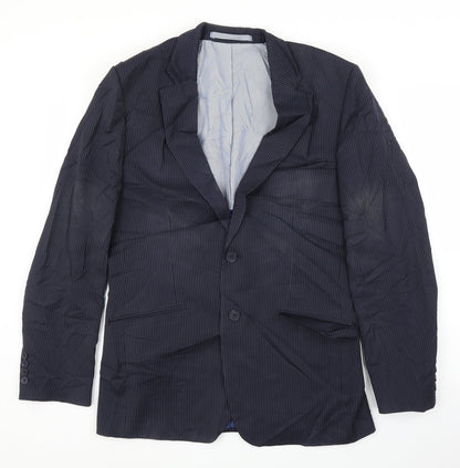 Mens UK Size 38 M&S Regular Blue Suit Jacket