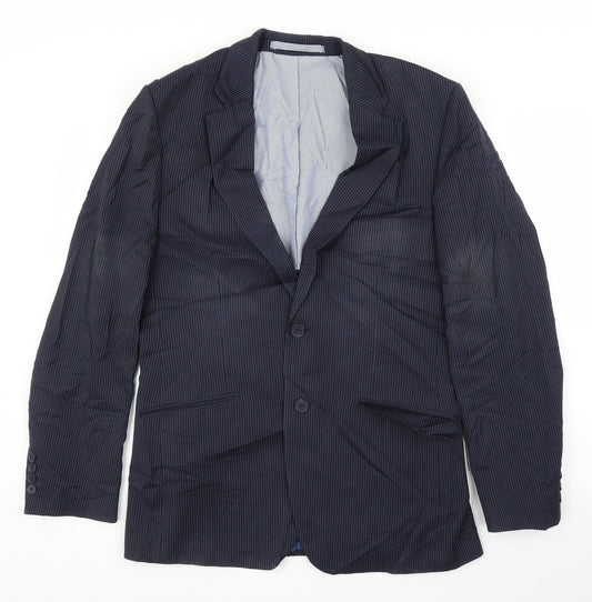 Mens UK Size 38 M&S Regular Blue Suit Jacket