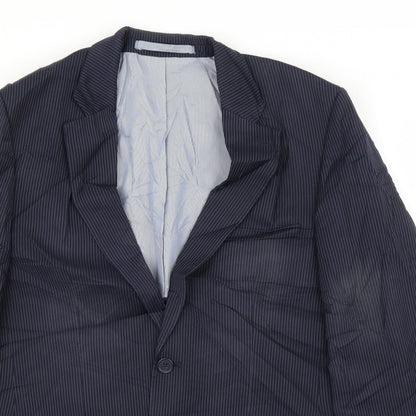 Mens UK Size 38 M&S Regular Blue Suit Jacket