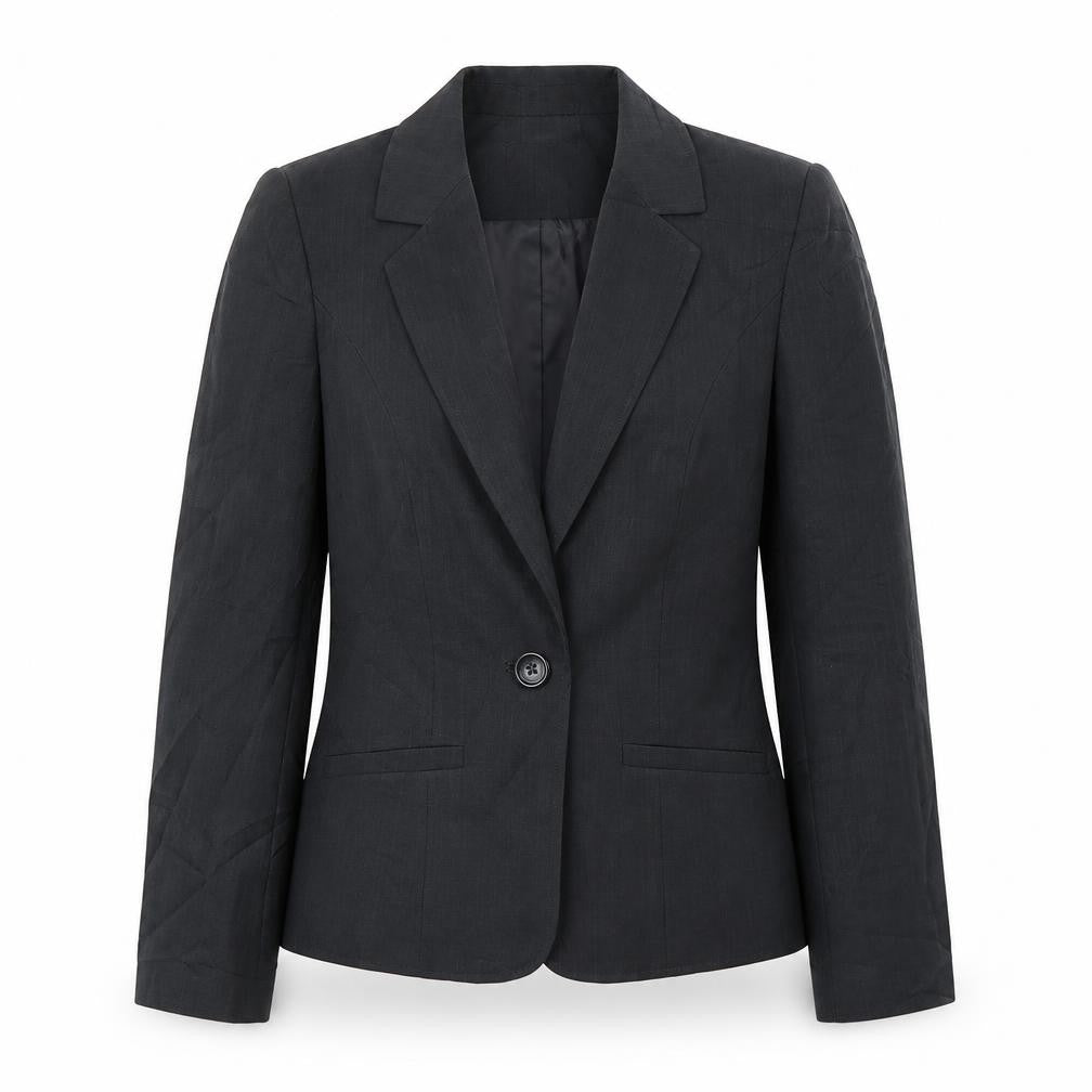 Womens UK Size 10 Papaya Regular Grey Blazer