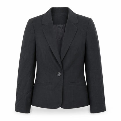 Womens UK Size 10 Papaya Regular Grey Blazer