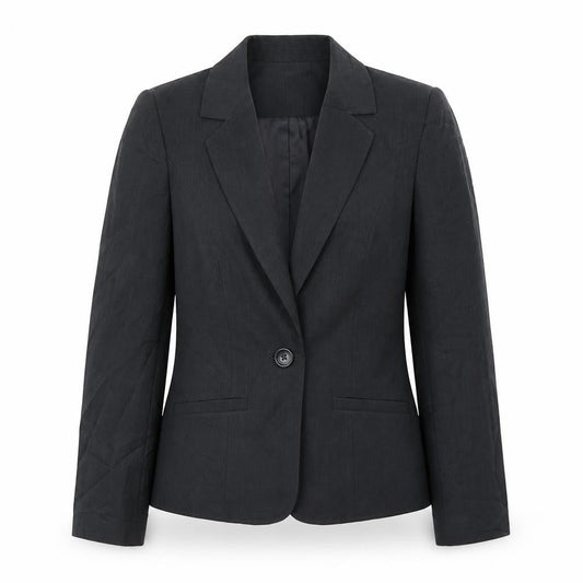 Womens UK Size 10 Papaya Regular Grey Blazer