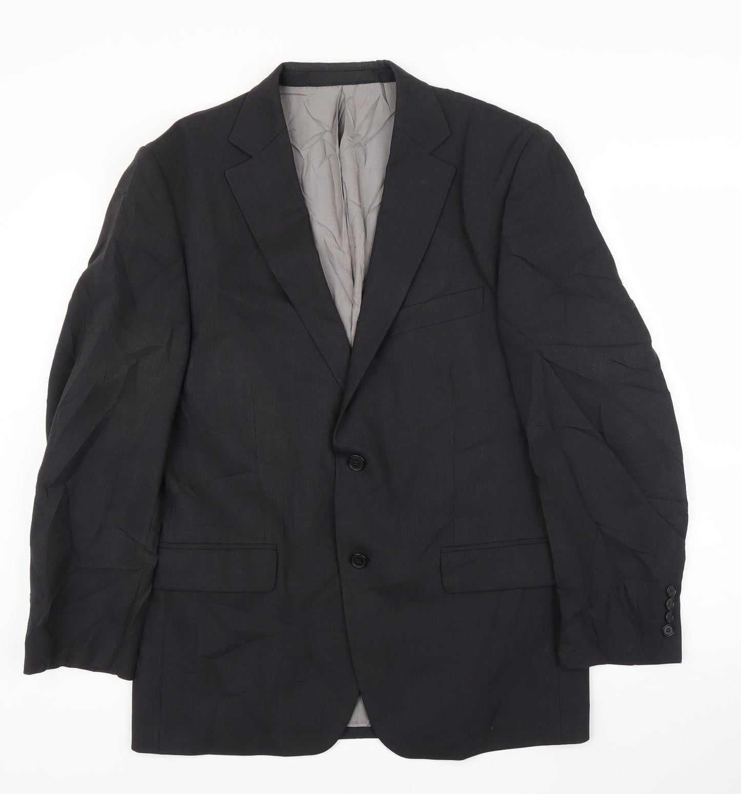 Mens UK Size 40 M&S Regular Black Suit Jacket