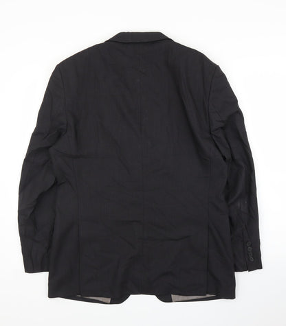 Mens UK Size 40 M&S Regular Black Suit Jacket
