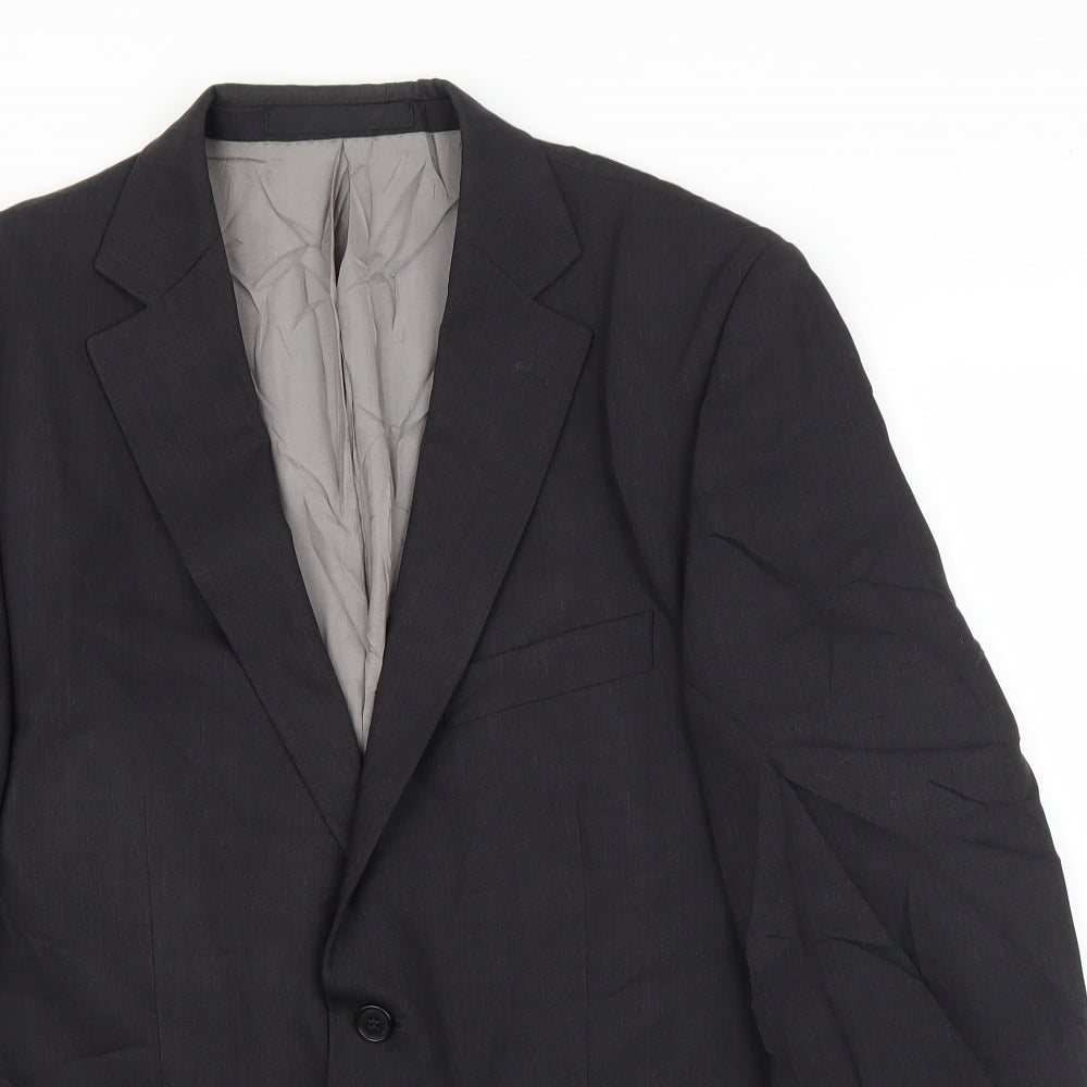 Mens UK Size 40 M&S Regular Black Suit Jacket