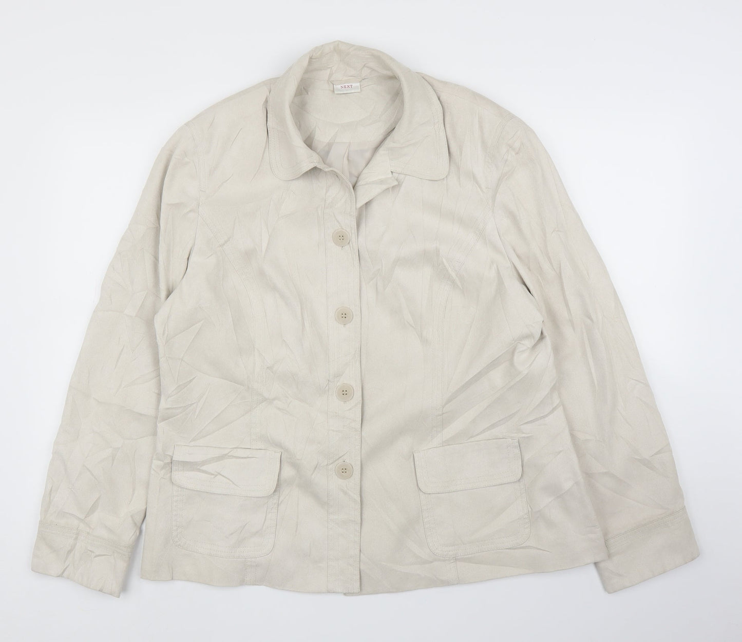 Womens UK Size L NEXT Beige Jacket