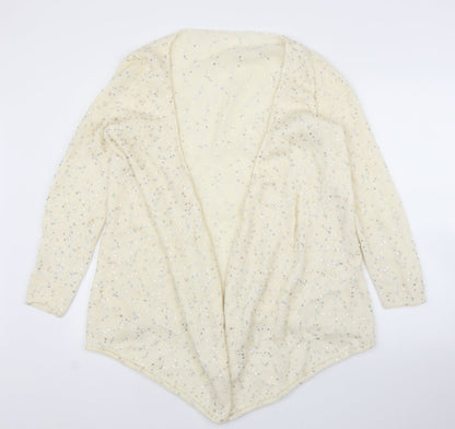 Preworn Womens Ivory   Cardigan Jumper Size L