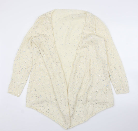Preworn Womens Ivory   Cardigan Jumper Size L