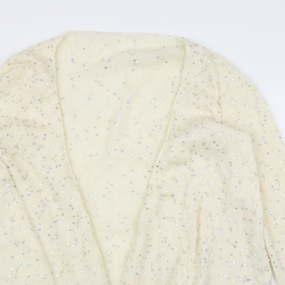 Preworn Womens Ivory   Cardigan Jumper Size L