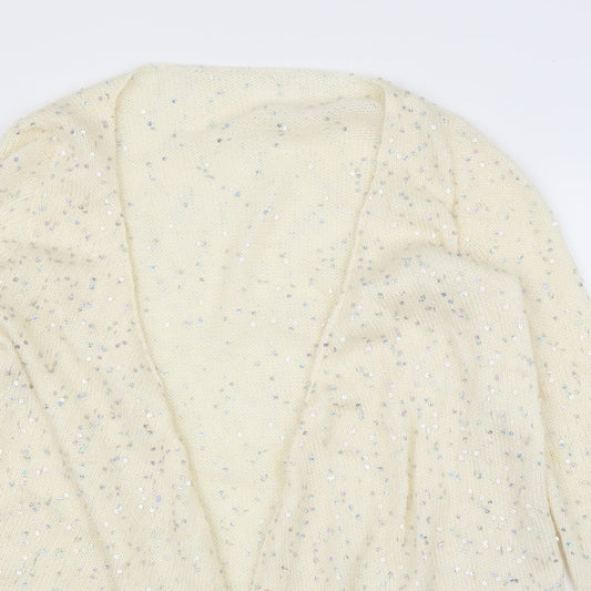 Preworn Womens Ivory   Cardigan Jumper Size L