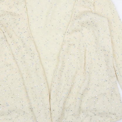 Preworn Womens Ivory   Cardigan Jumper Size L