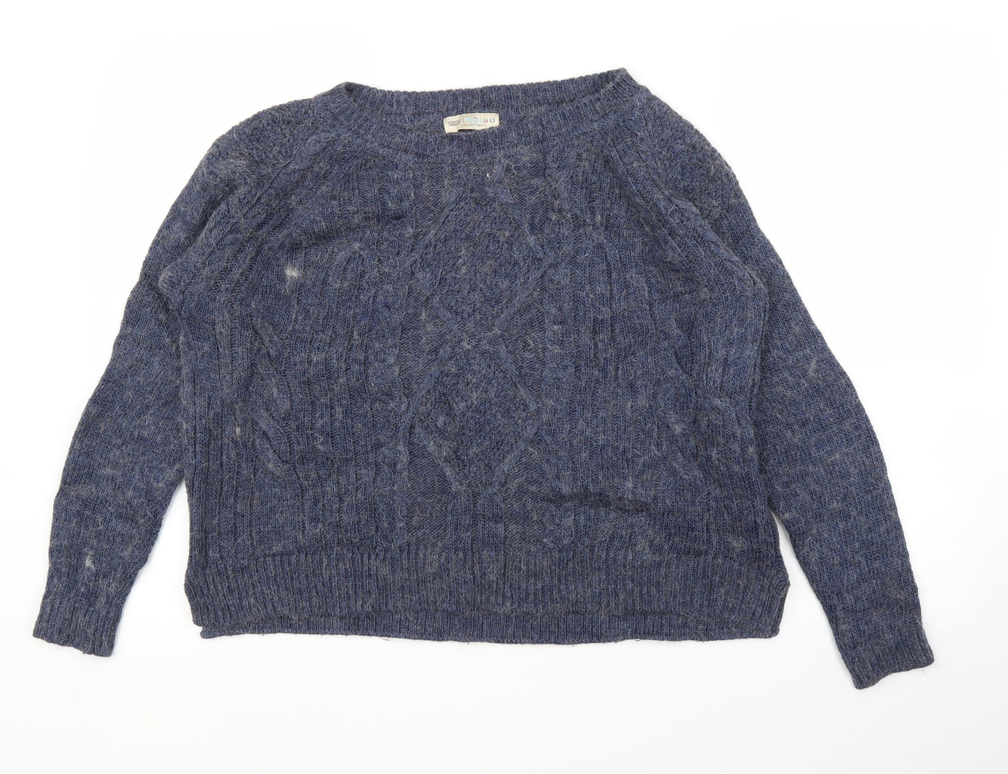 Womens UK Size 12 M&S Blue Pullover Jumper