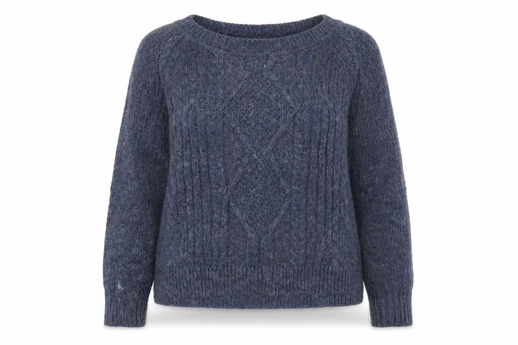 Womens UK Size 12 M&S Blue Pullover Jumper