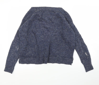 Womens UK Size 12 M&S Blue Pullover Jumper