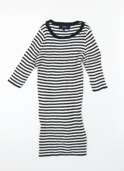 Womens UK Size 6 NEXT Blue Tunic T-Shirt