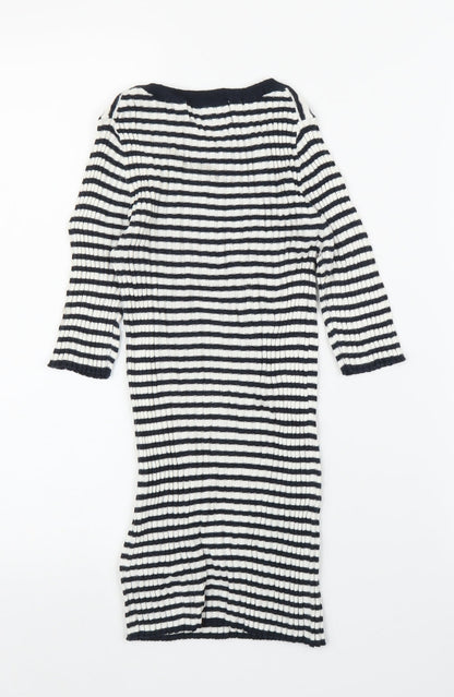 Womens UK Size 6 NEXT Blue Tunic T-Shirt