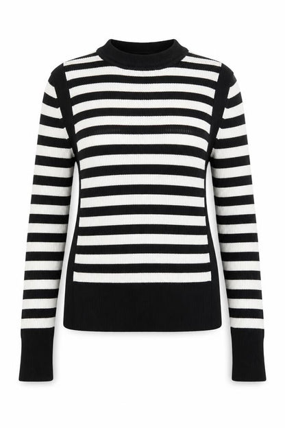 Marks & Spencer Womens Black Striped  Pullover Jumper Size 10