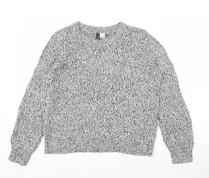 H&M Womens Grey   Pullover Jumper Size M