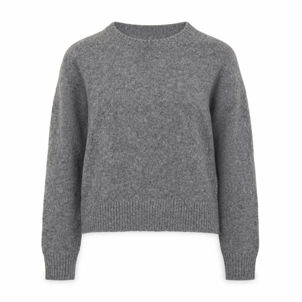 Womens UK Size S Mango Grey Pullover Jumper