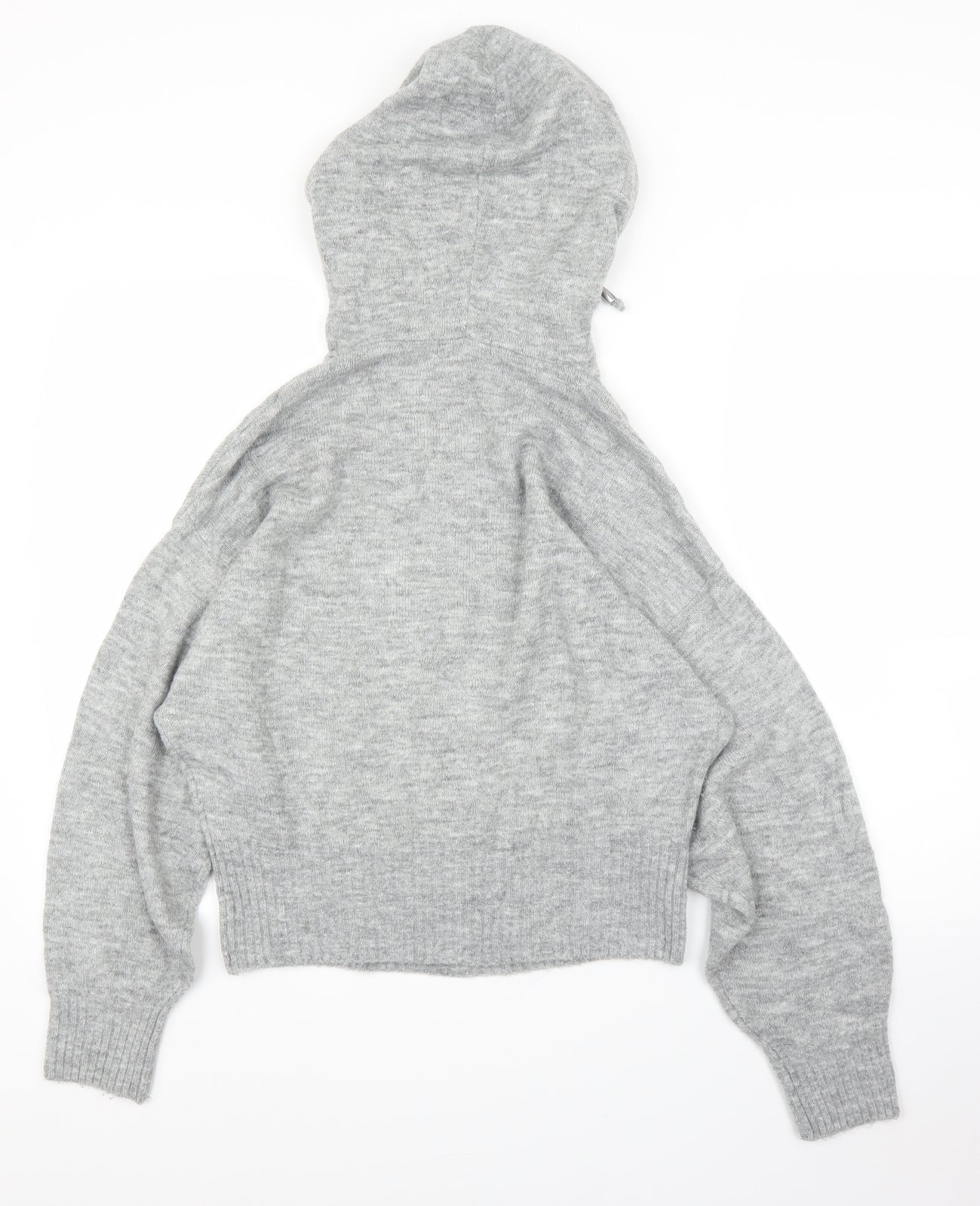 H&M Womens Grey   Pullover Hoodie Size XS