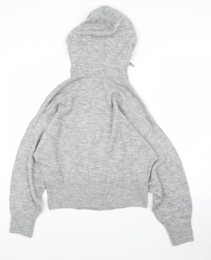 H&M Womens Grey   Pullover Hoodie Size XS
