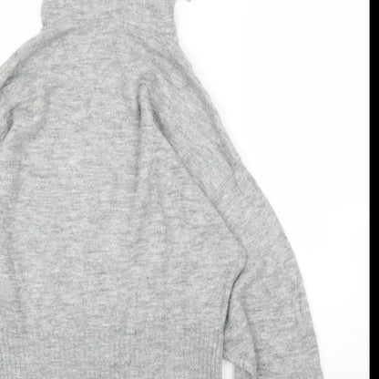 H&M Womens Grey   Pullover Hoodie Size XS