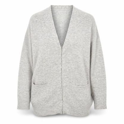 Preworn Womens Grey   Full Zip Jumper Size M