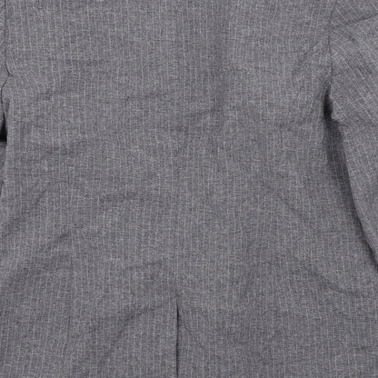 Etam Womens Grey Pinstripe  Jacket Suit Jacket Size 16