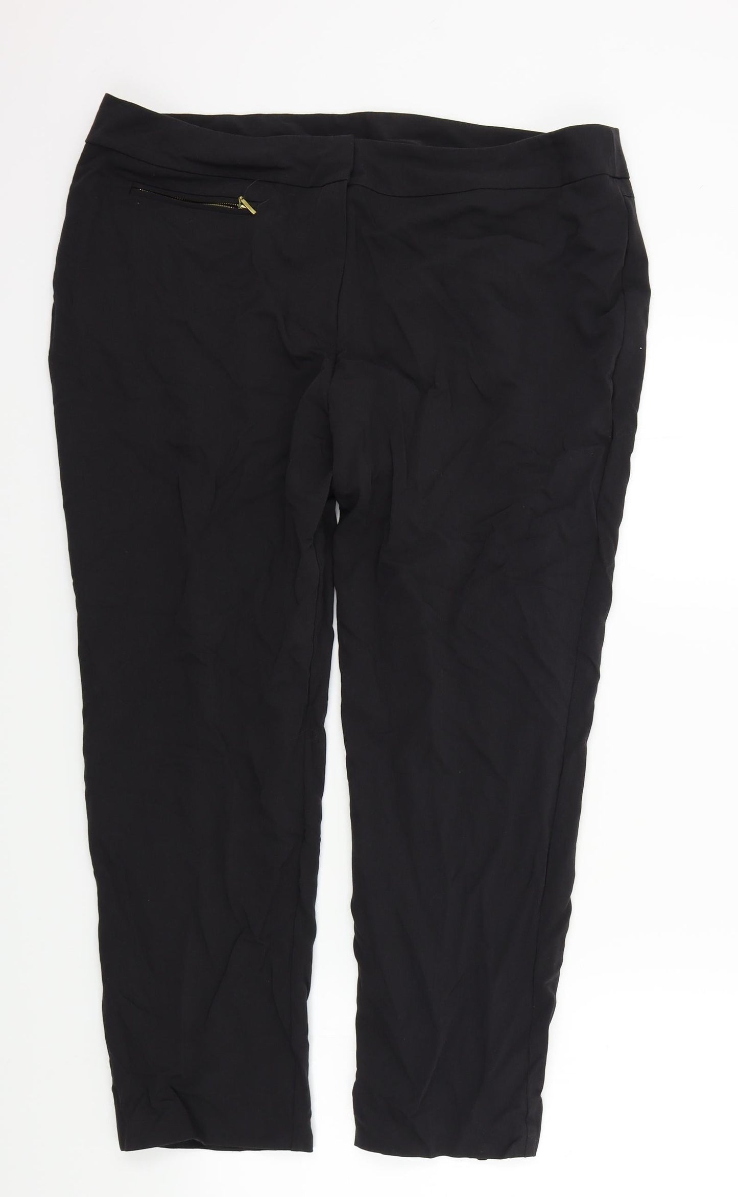 bm collection Womens Black   Trousers  Size 18 L25 in