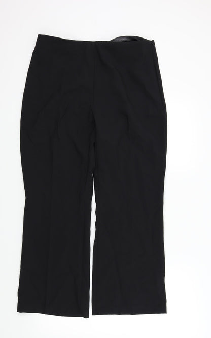 Womens UK Size 14 M&S Regular Fit  Black Trousers