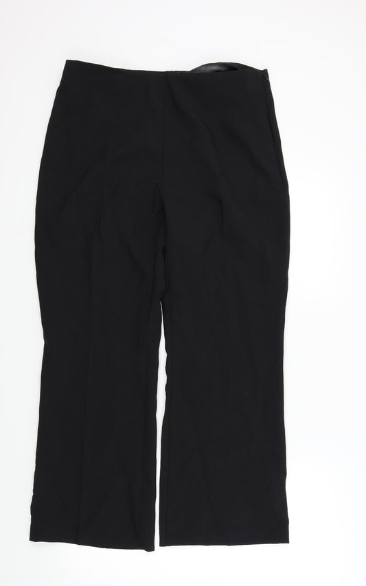 M&S Womens Black   Trousers  Size 14 L26 in