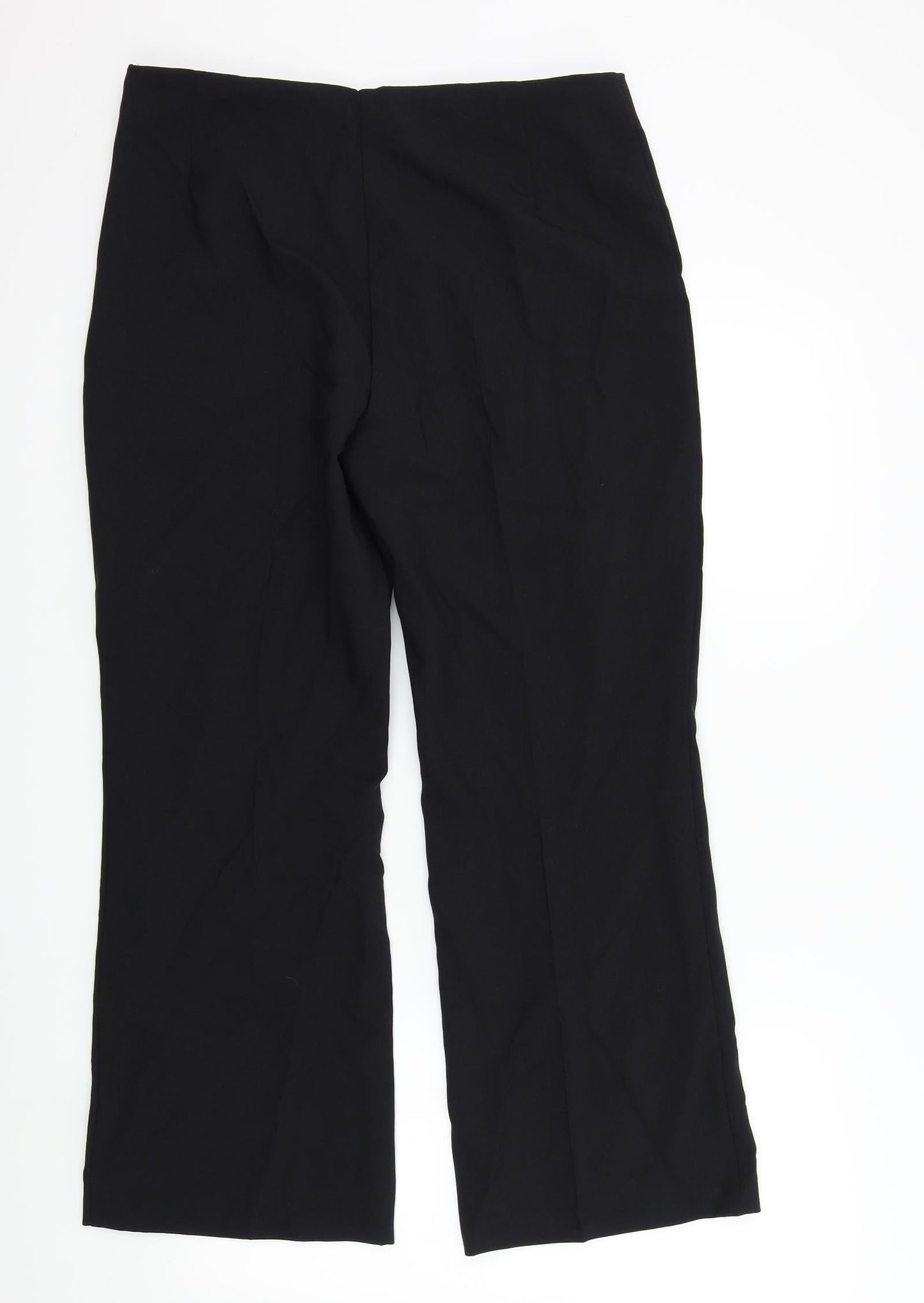 Womens UK Size 14 M&S Regular Fit  Black Trousers