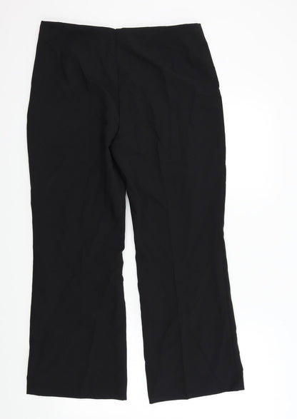 Womens UK Size 14 M&S Regular Fit  Black Trousers
