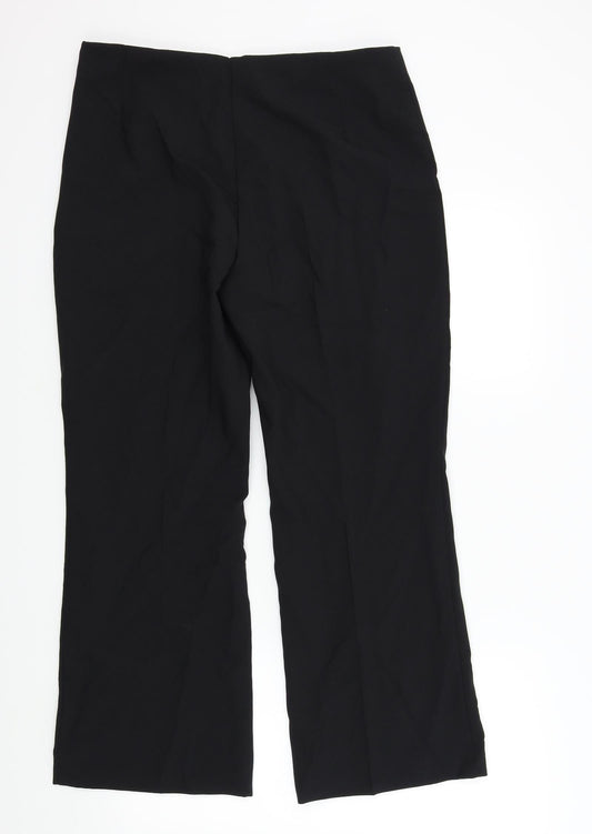 M&S Womens Black   Trousers  Size 14 L26 in