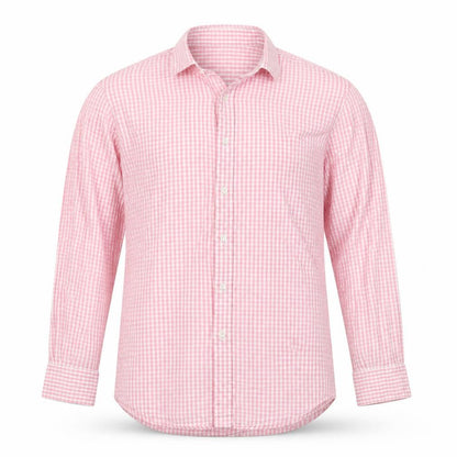 Mens UK Size 16 t.m jewin Pink  Button-Up Long Sleeve Casual Shirt
