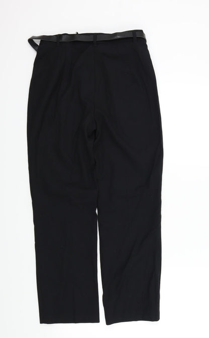 Womens UK Size 10 M&S Regular Fit  Black Trousers