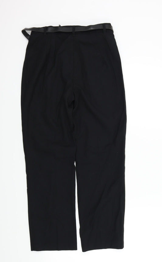 M&S Womens Black   Trousers  Size 10 L26 in