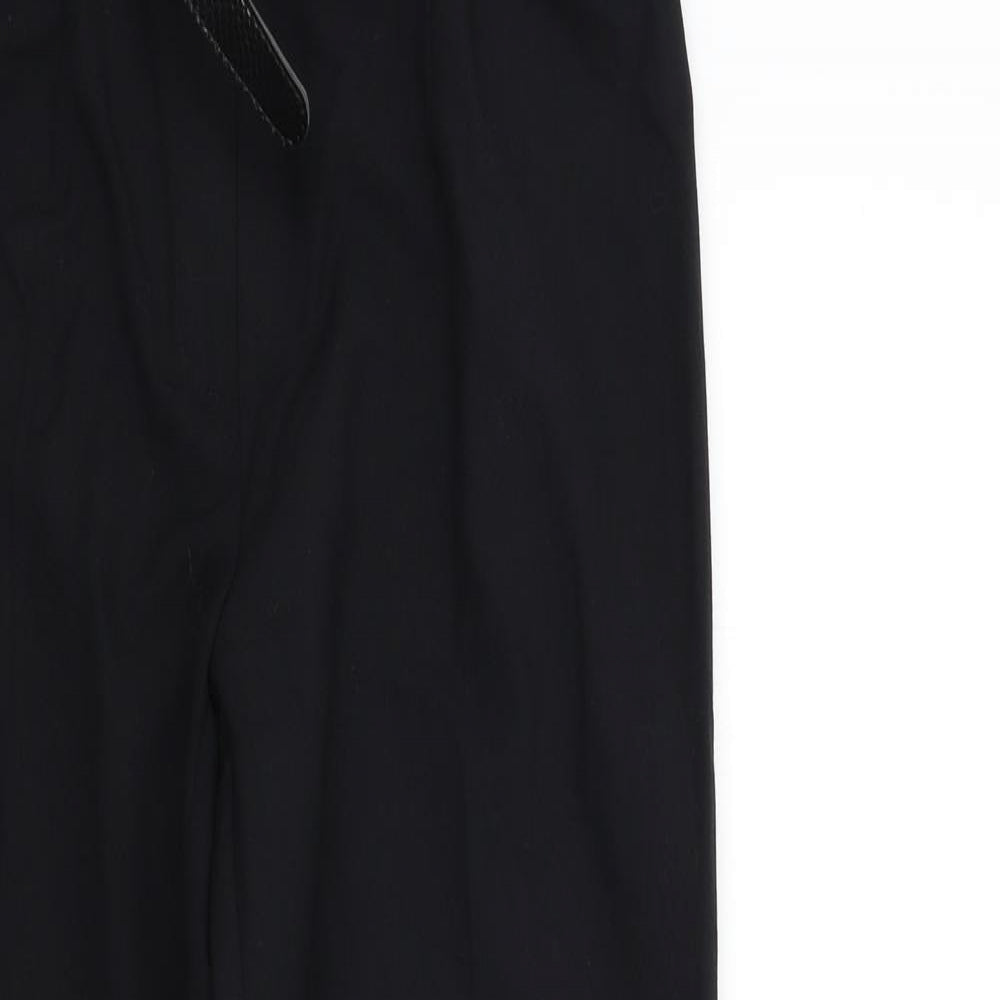 Womens UK Size 10 M&S Regular Fit  Black Trousers