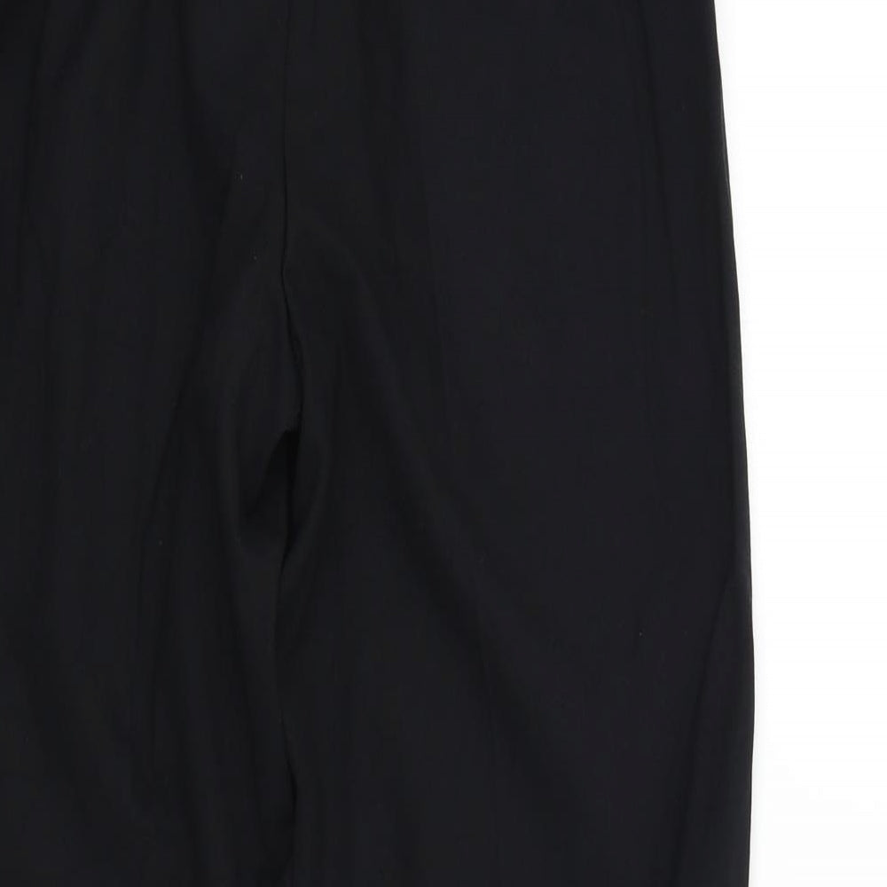 Womens UK Size 10 M&S Regular Fit  Black Trousers