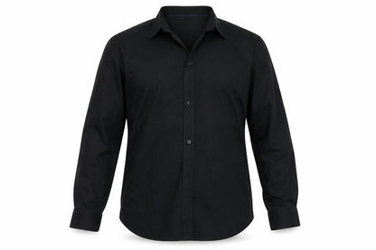 Mens UK Size 16.5 BURTONS Black  Button-Up Long Sleeve Casual Shirt