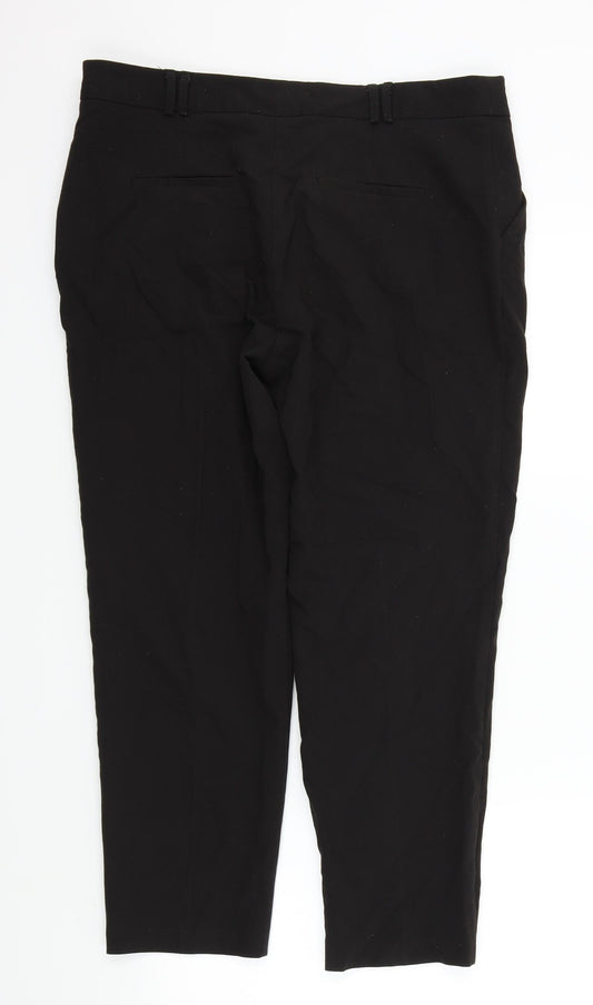 Womens UK Size 14 Dorothy Perkins Regular Fit  Black Trousers