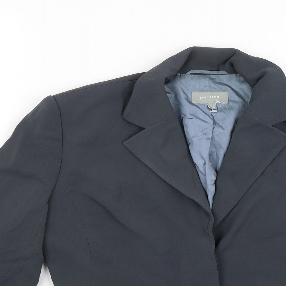 Womens UK Size 10 Per Una Grey Jacket