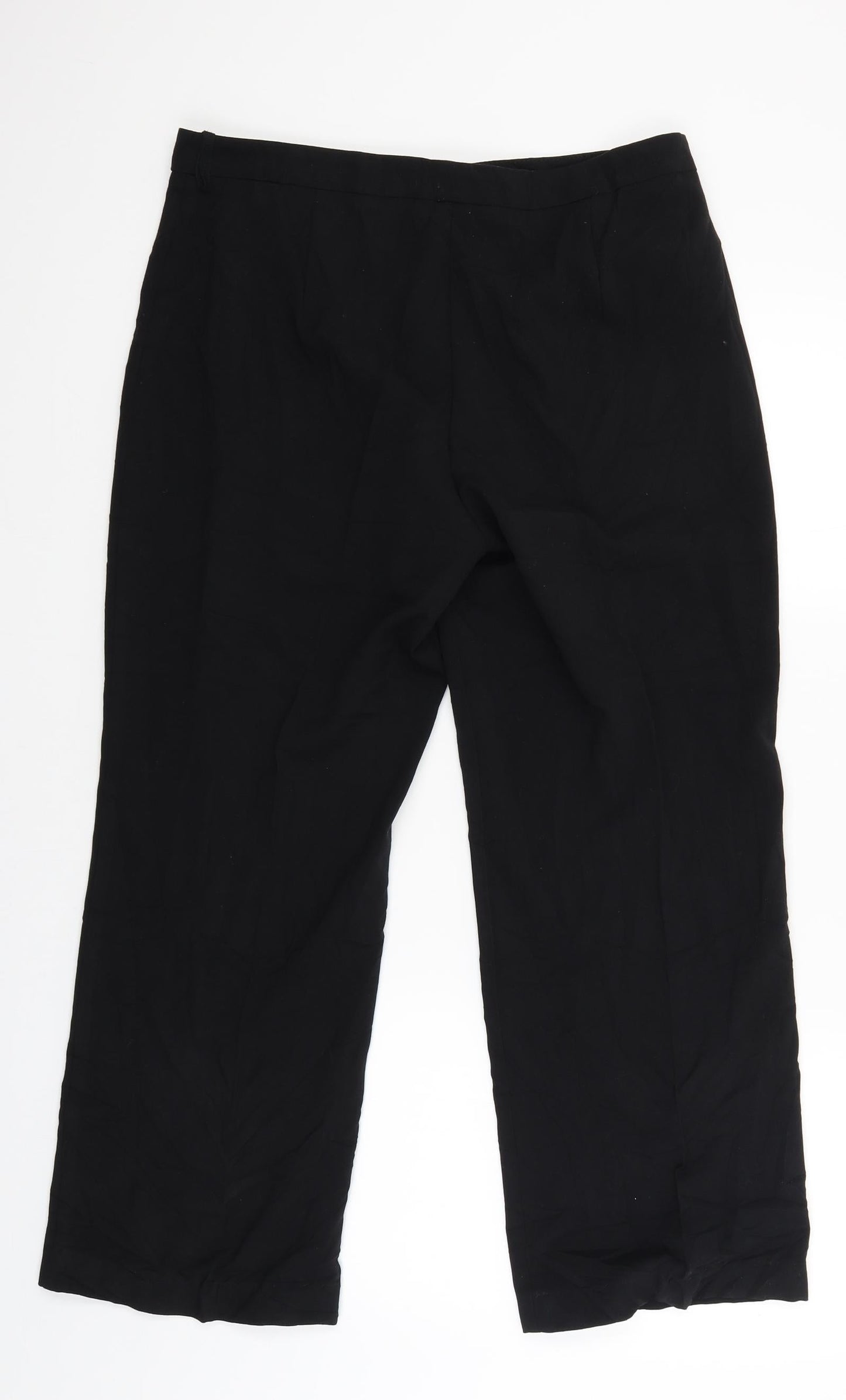 Womens UK Size 14 Marks and Spencer Regular Fit  Black Trousers