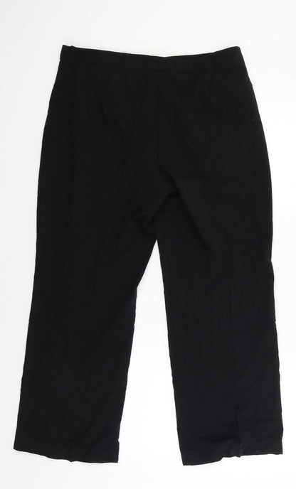 Womens UK Size 14 Marks and Spencer Regular Fit  Black Trousers