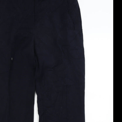 Womens UK Size 12 Per Una Regular Fit Capri Blue Trousers